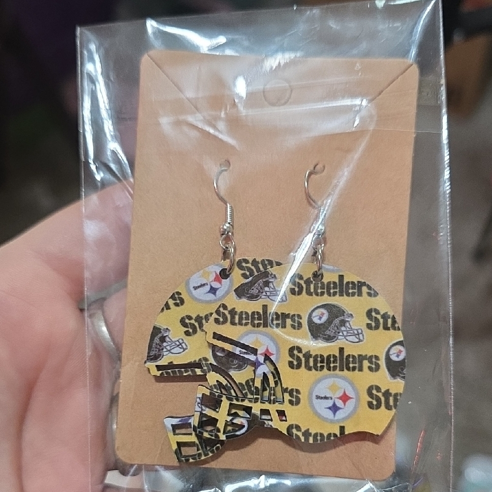 Steelers Helmet Earrings